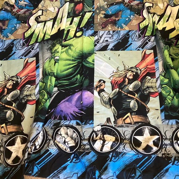Marvel Avengers Assemble Twin Size Duvet Cover Bedding Hulk Thor Captain America - Picture 3 of 11